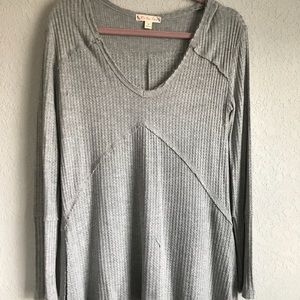 Grey long sleeve top